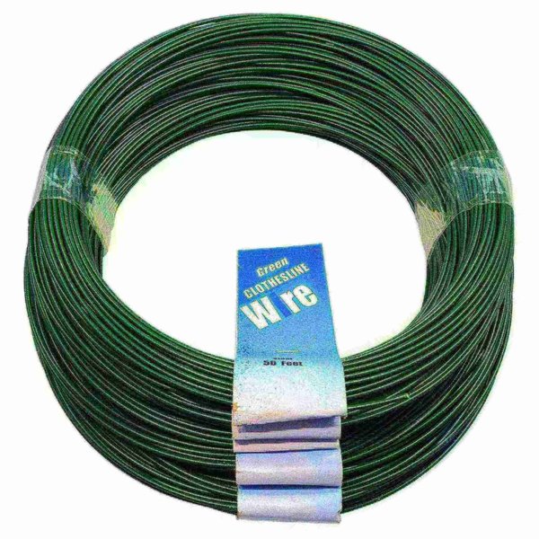 Midwest Fastener 16 WG x 50' Coils Green Vinyl Clothesline Wire 10PK 51847